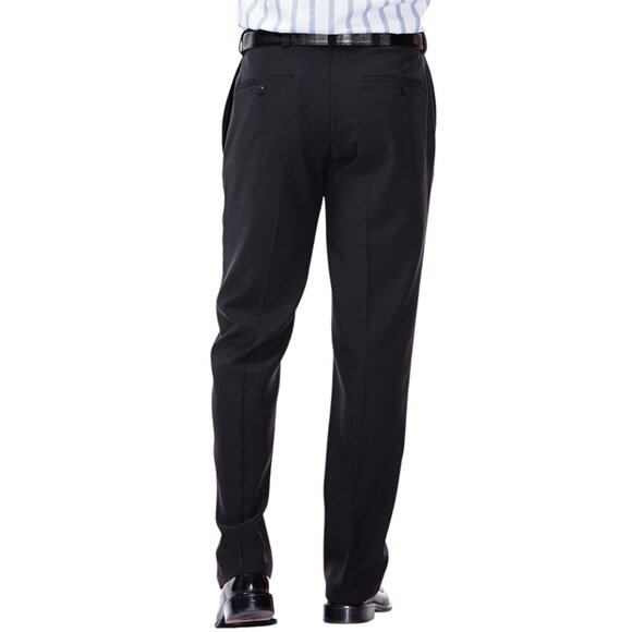 Haggar Stria Men's Flat Front Hidden Expandable Waistband Dress Pant Sz 40/29 - Picture 3 of 8